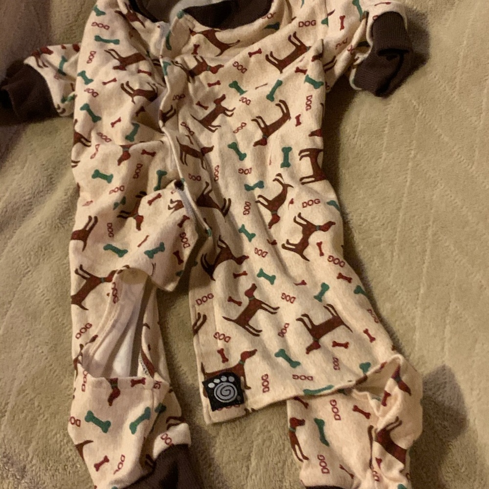 Dog pajamas two medium size pajamas